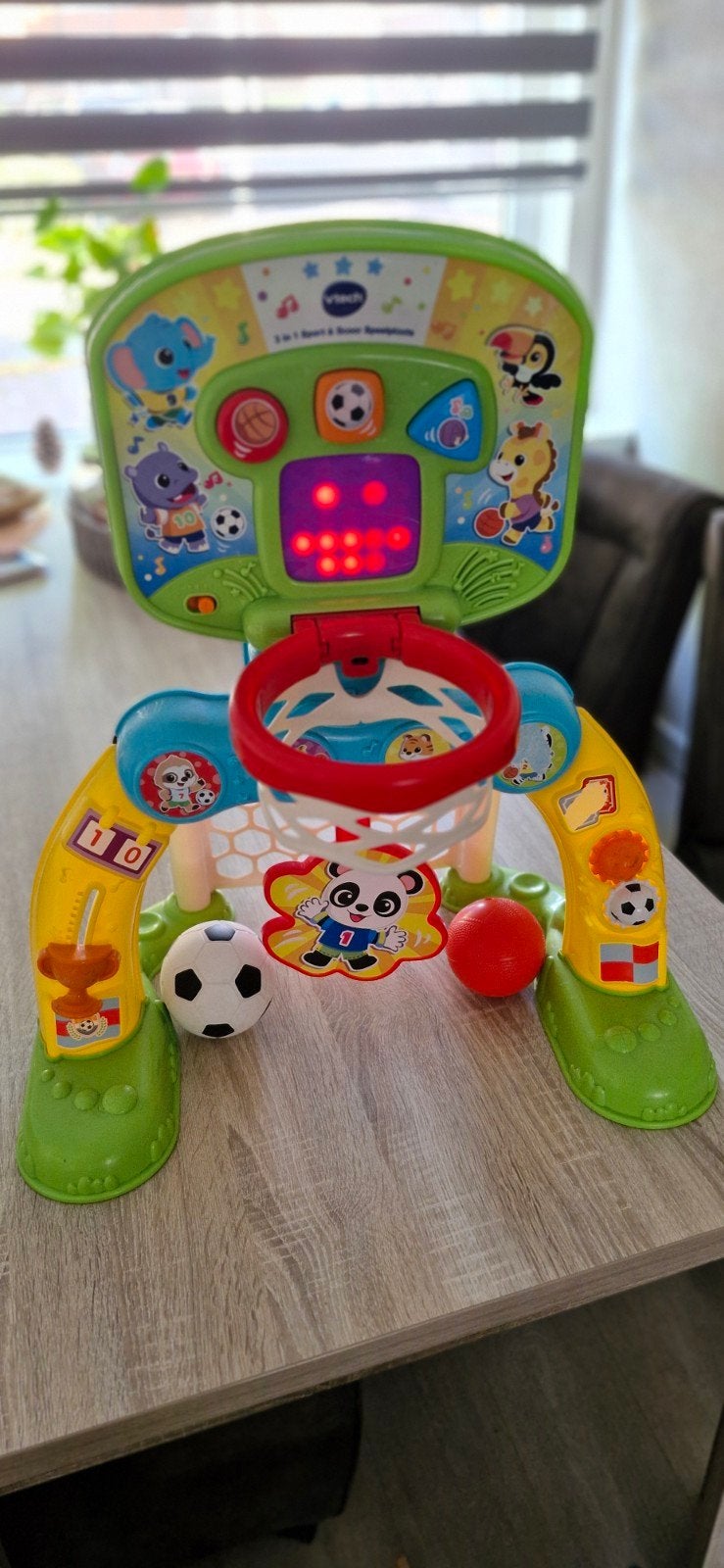 VTech 2-in-1 Sport & Speel Center - Basketbal & Voetbal, Ophalen, Gebruikt, Overige typen, Met licht