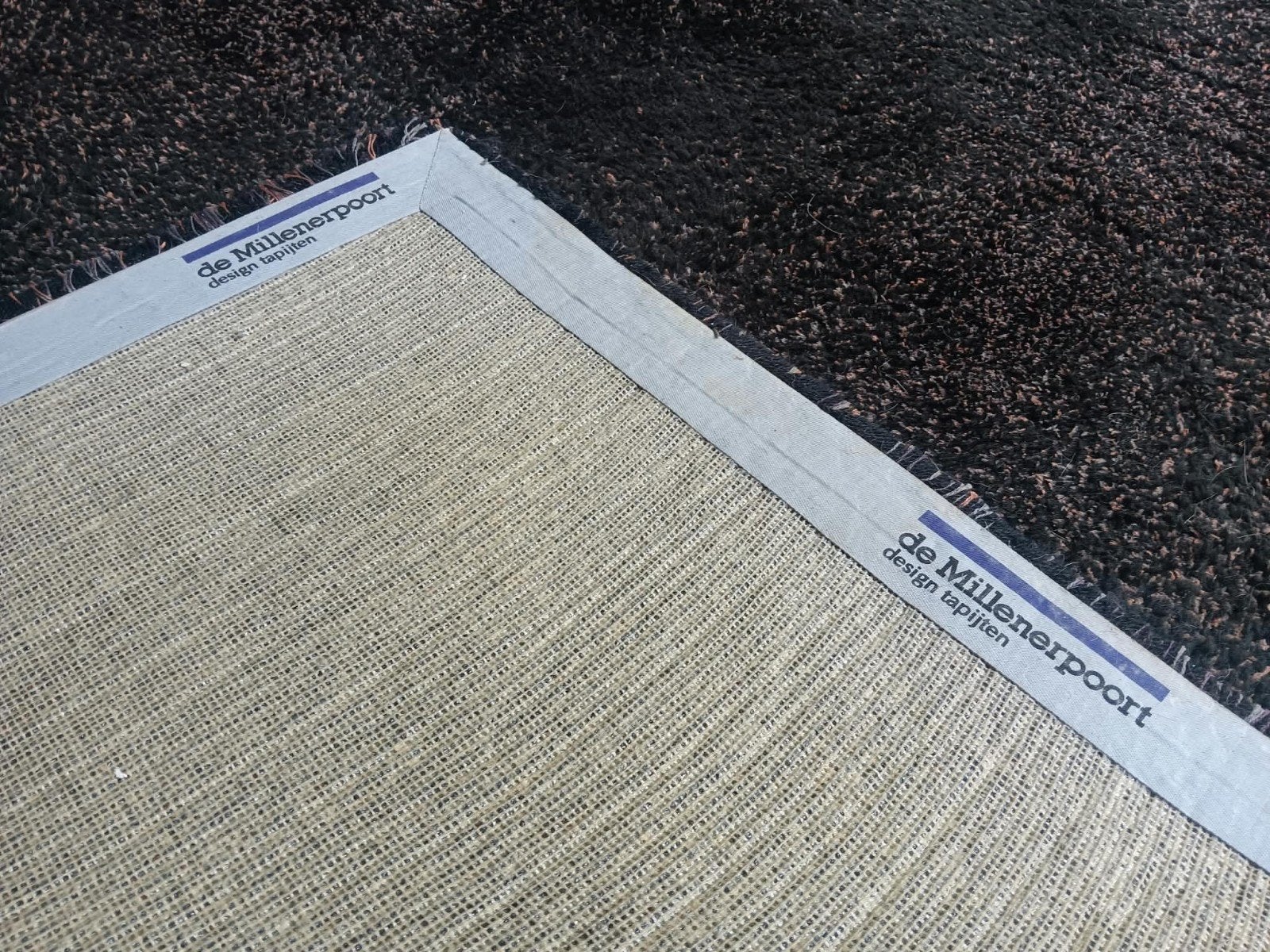 Zwart design tapijt van De Millenerpoort, Ophalen, Modern design, Zwart, 200 cm of meer