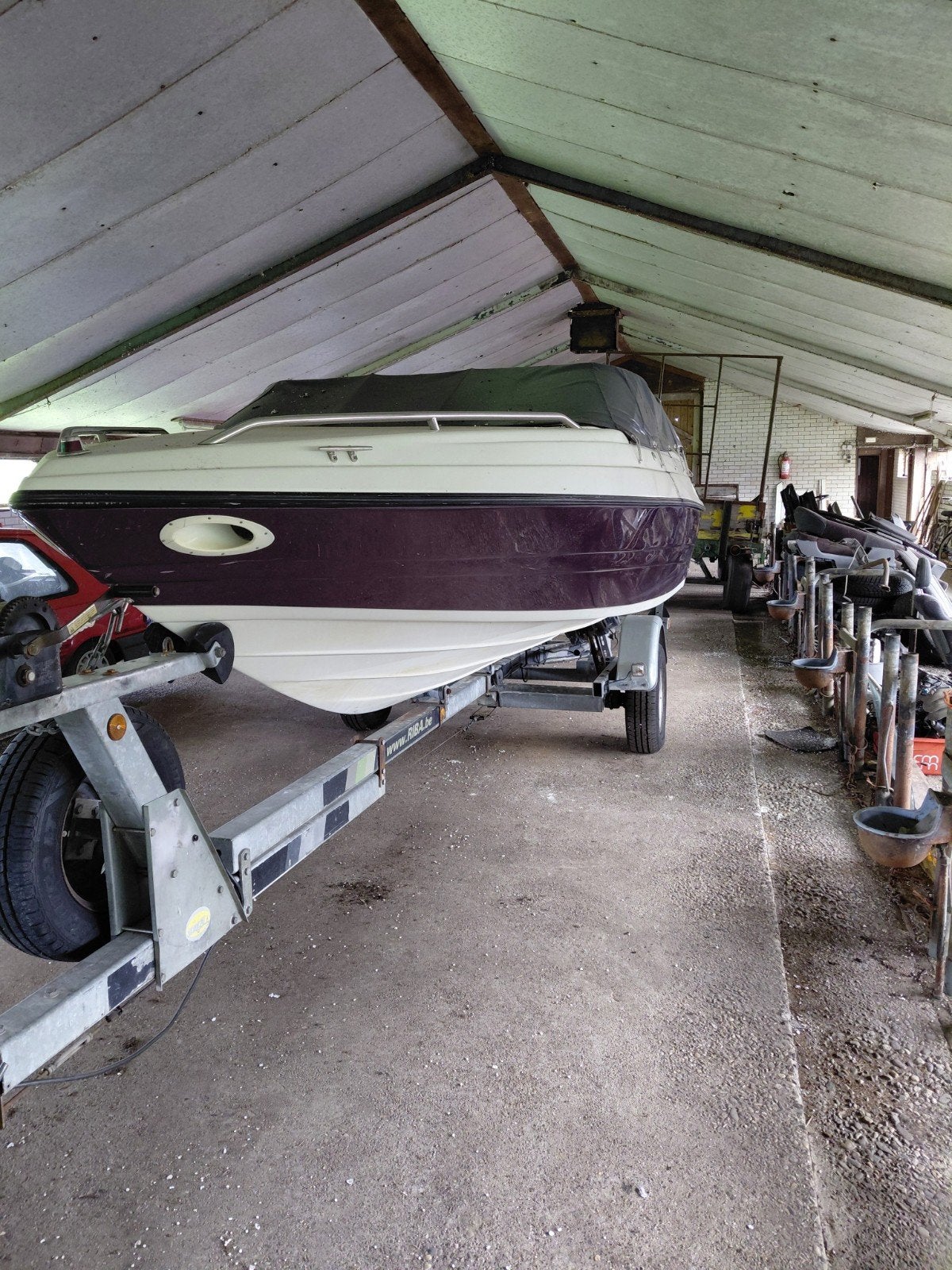 Mooie sportboot met trailer - Klaar voor het water!, Ophalen of Verzenden, Gebruikt, Polyester, Buitenboordmotor