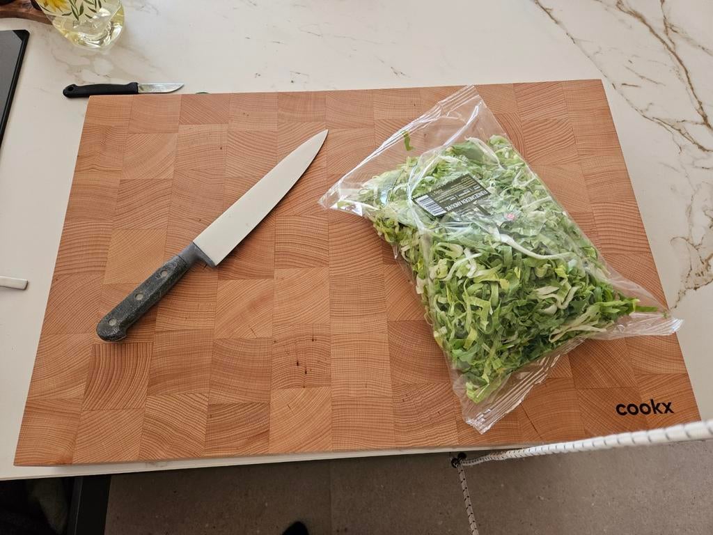 Nieuw COOKX hakblok 60 x 40 cm snijplank butcherblok, Ophalen, Hout, Snij-/serveerplank, Nieuw