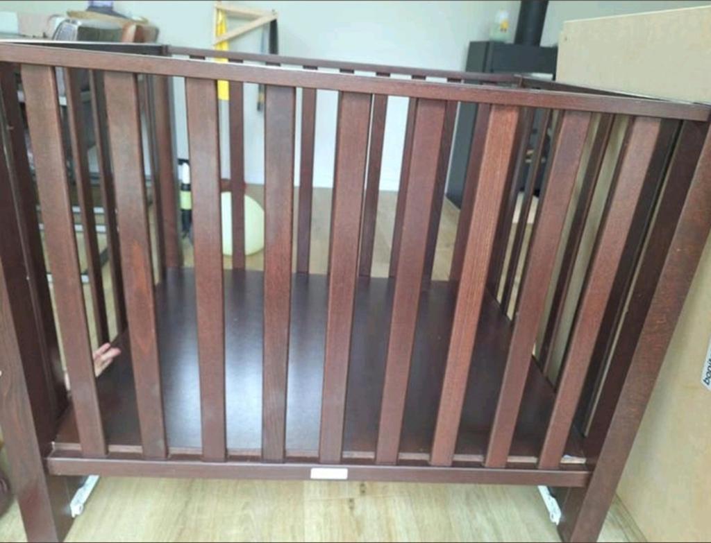 Bobita box met lade donkerbruin, Kinderen en Baby's, Boxen, Ophalen, Gebruikt, Vierkant, Boxkleed