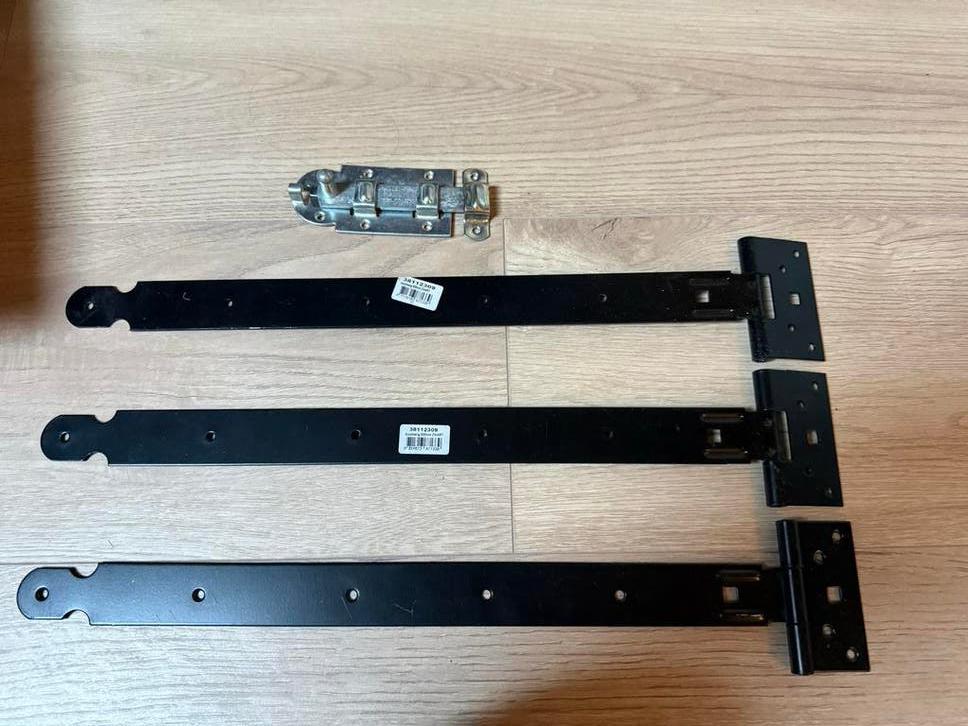 Nieuw Hang/sluitwerk tuindeur: deurgrendel + kruisheng, Doe-het-zelf en Verbouw, Hang- en Sluitwerk, Ophalen of Verzenden, Nieuw