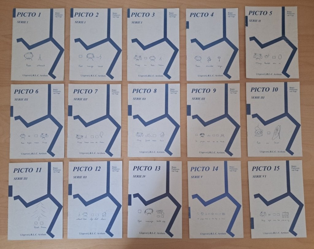 Picto - deel 1 t/m 15 + 9 verhalenboekjes, Ophalen of Verzenden, Overige niveaus