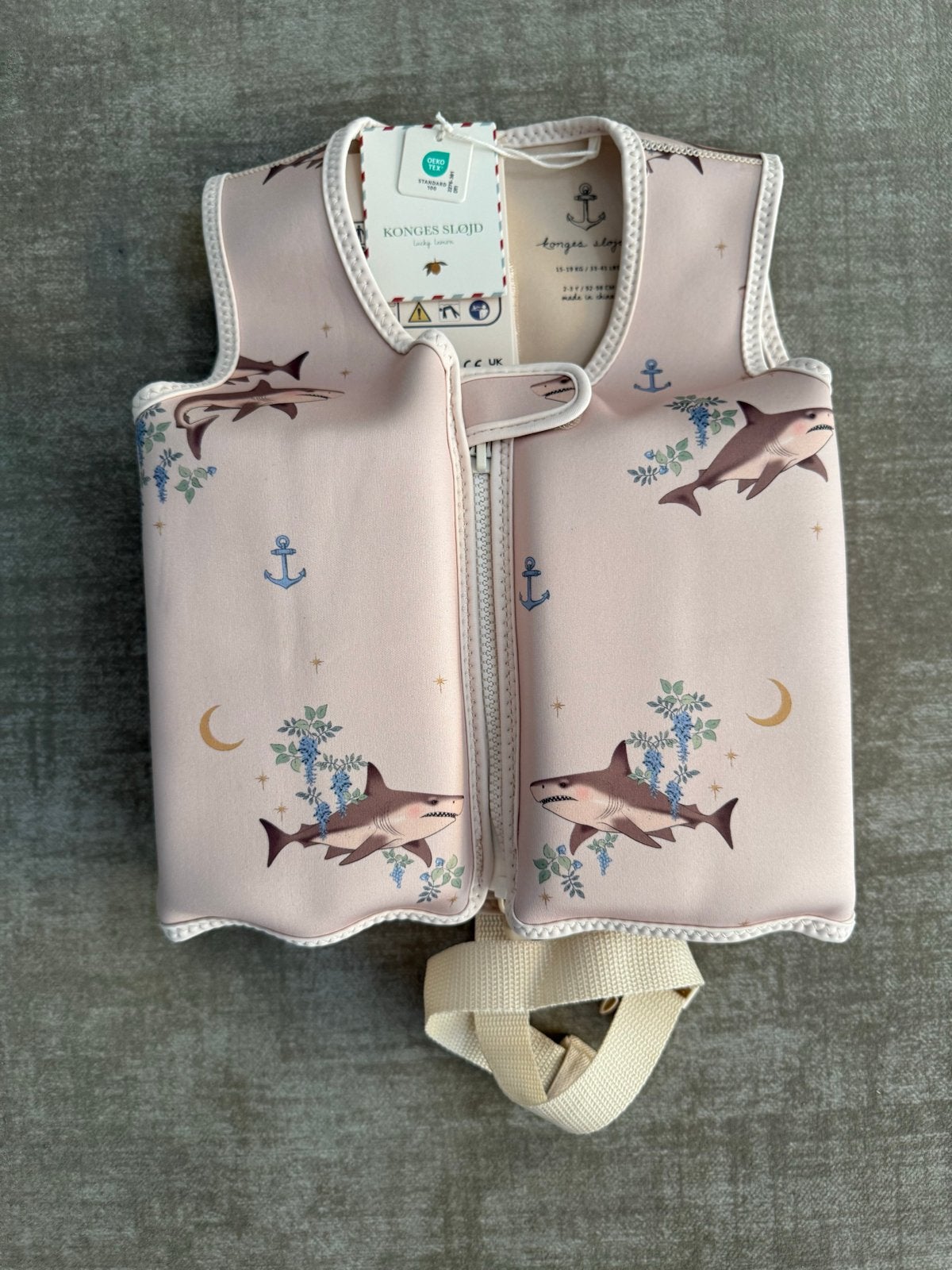 NIEUW!! Konges Sløjd Zwemvest Haaienprint 15-19 kg, Ophalen of Verzenden, Nieuw, Jongen of Meisje