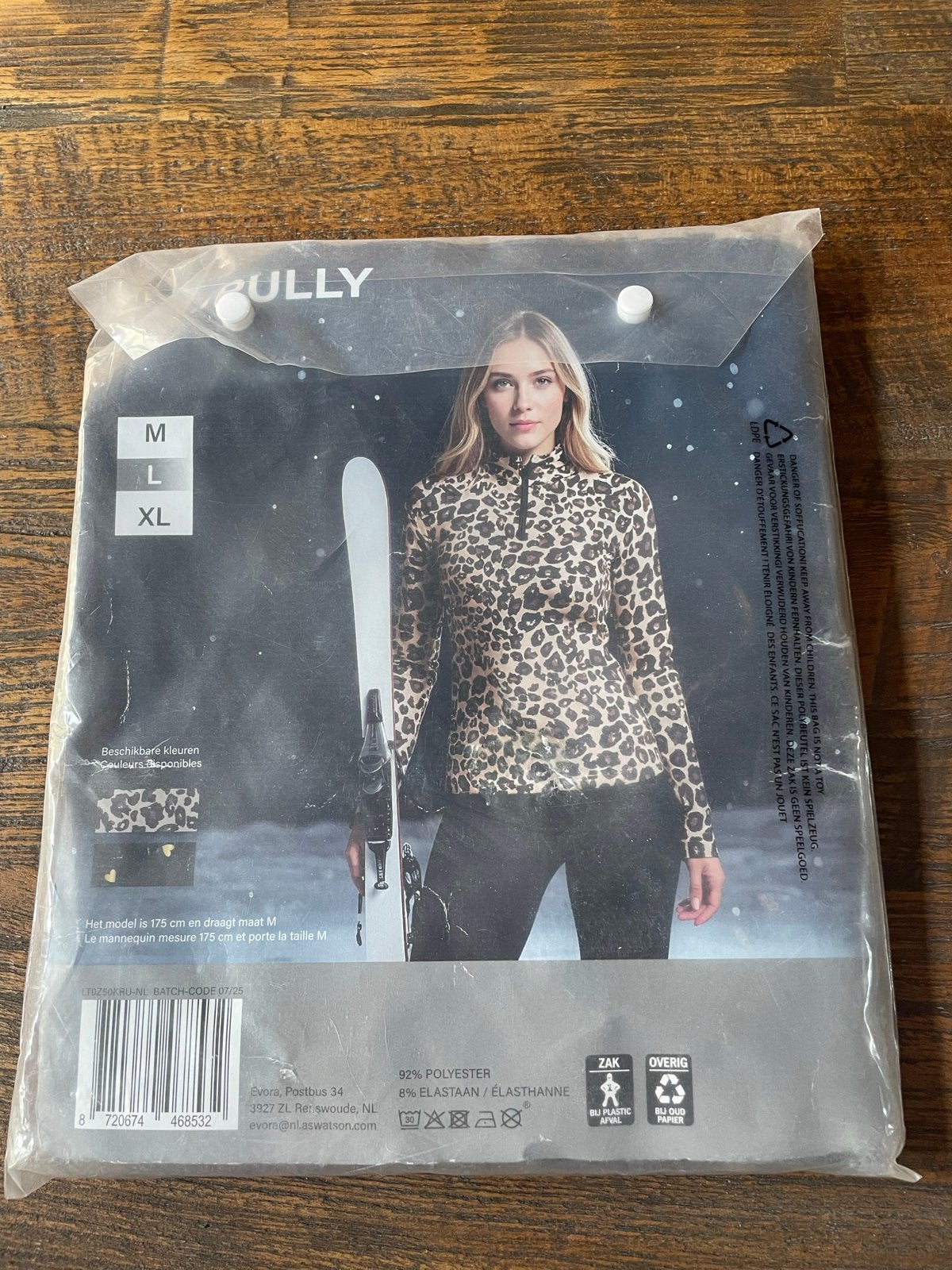 Skipully met luipaardprint - Nieuw in verpakking, Kleding | Dames, Wintersportkleding, Ophalen of Verzenden, Nieuw, Maat 42/44 (L)
