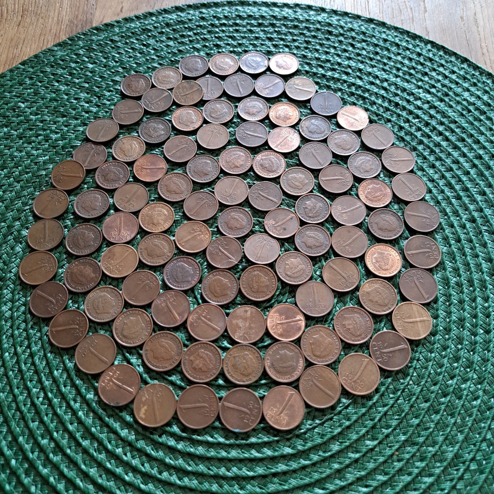 Oude 1 cent munten., Postzegels en Munten, Munten | Nederland, Ophalen, Koningin Juliana, 1 cent