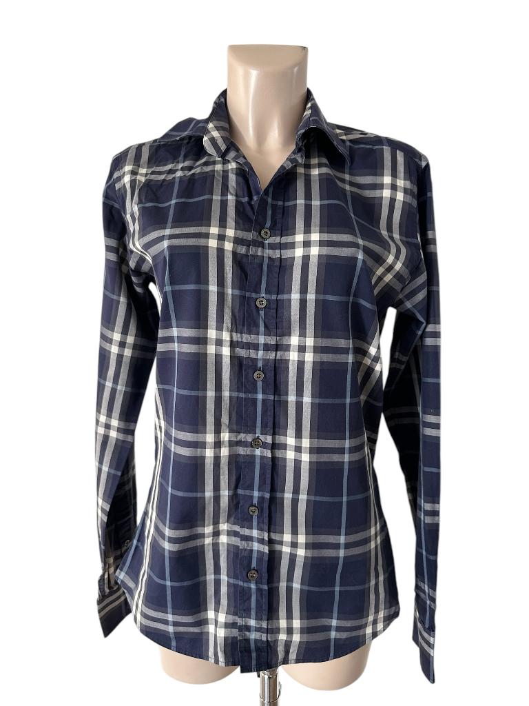 Burberry blouse S, Kleding | Dames, Blauw, Ophalen of Verzenden, Zo goed als nieuw