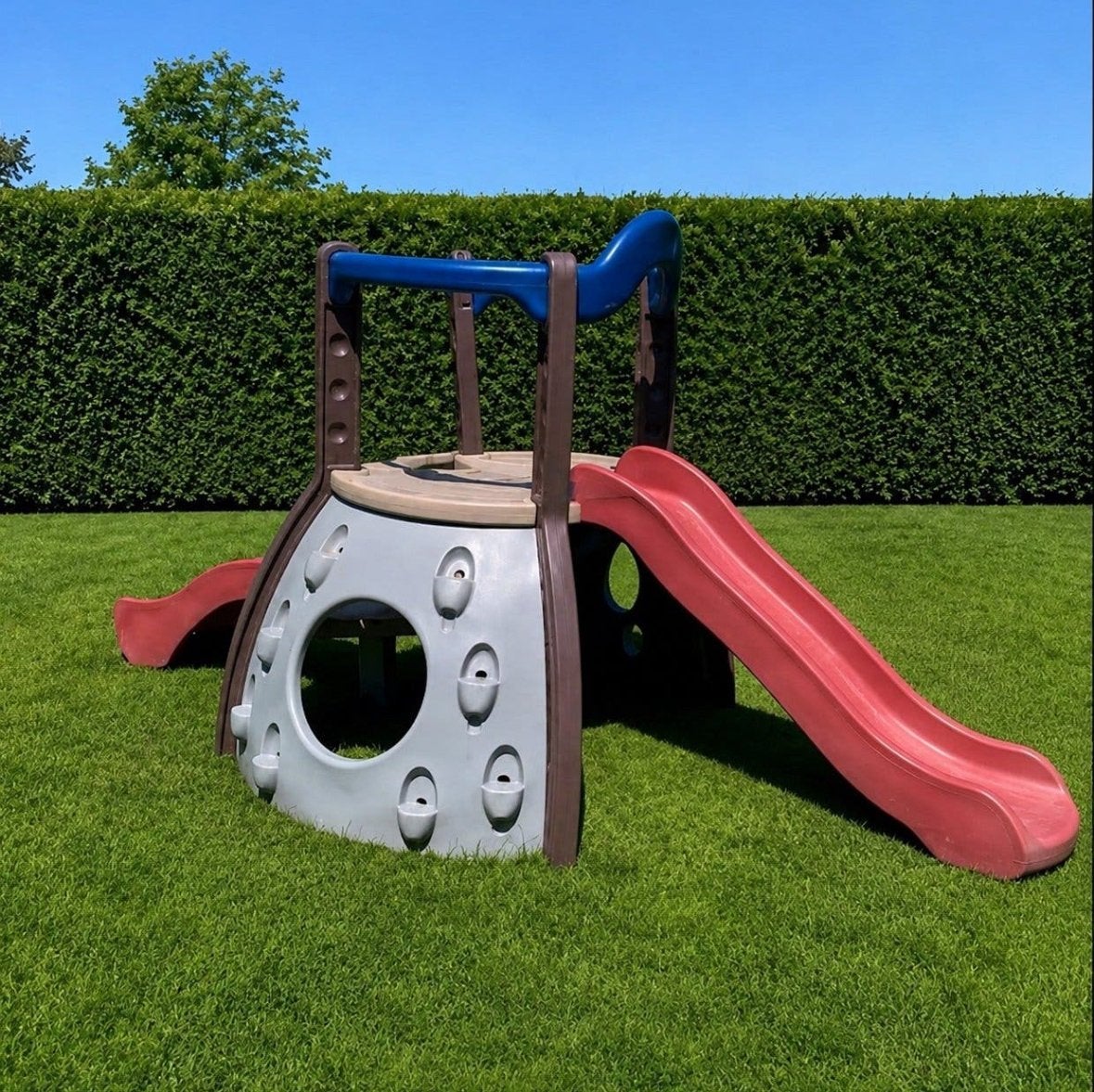 Little Tikes Dubbeldekker Speelset met Glijbanen, Ophalen, Zo goed als nieuw, Schommel