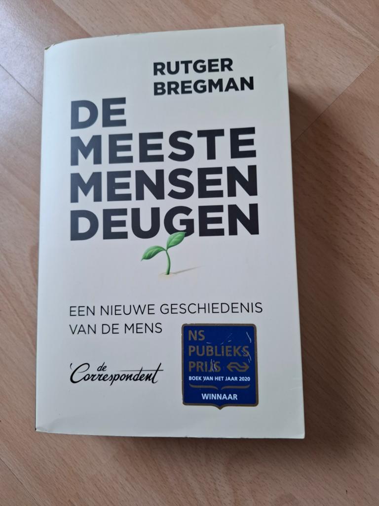 Rutger Bregman de meeste mensen deugen, Ophalen of Verzenden, Zo goed als nieuw