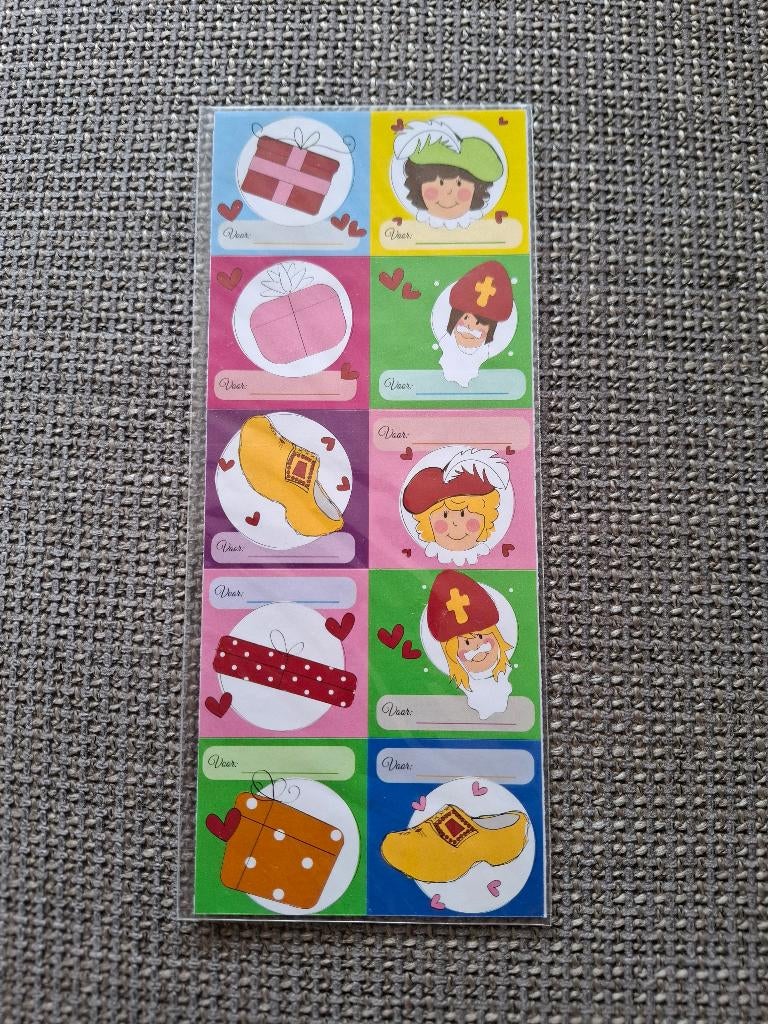 Stickervel - sint en piet, Verzamelen, Ophalen of Verzenden, Nieuw, Overige typen