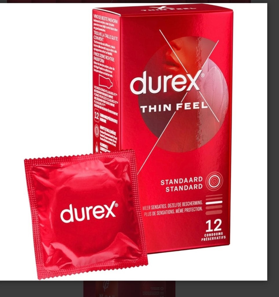Durex Condooms 130 st. Thin feel en pleasure mix, Verzenden, Nieuw