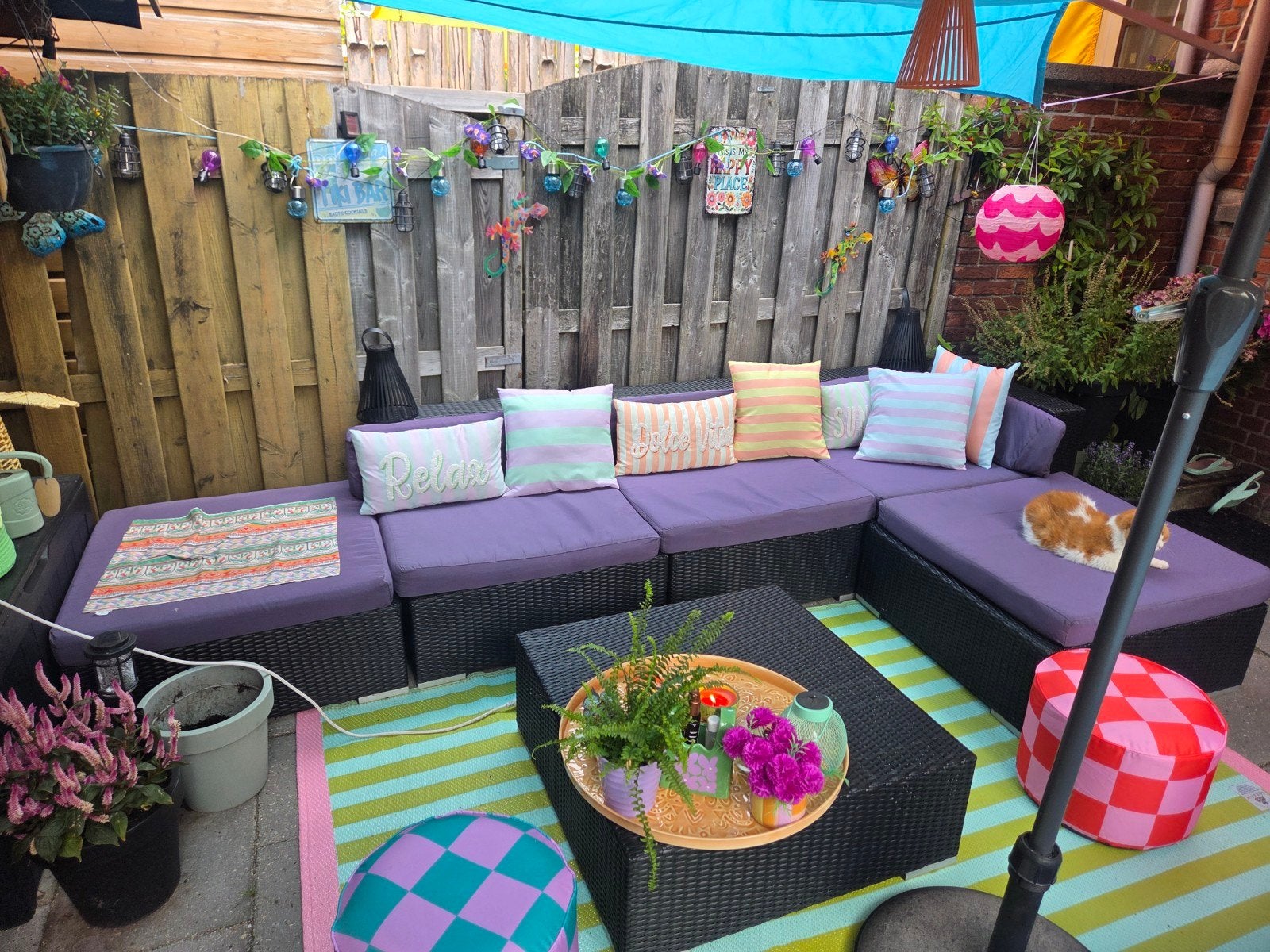 Grote loungeset, Ophalen
