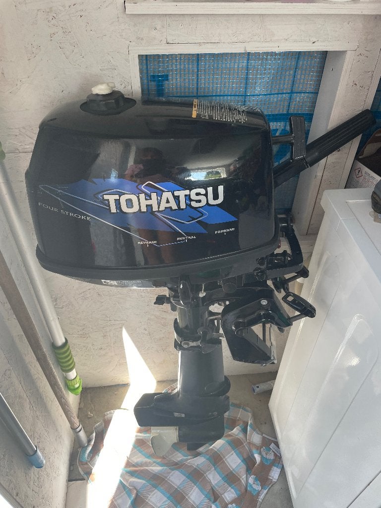 Igst Tohatsu buitenboordmotor 4 pk viertakt kortstaart, Watersport en Boten, Ophalen, Gebruikt, Minder dan 5 pk, Viertaktmotor