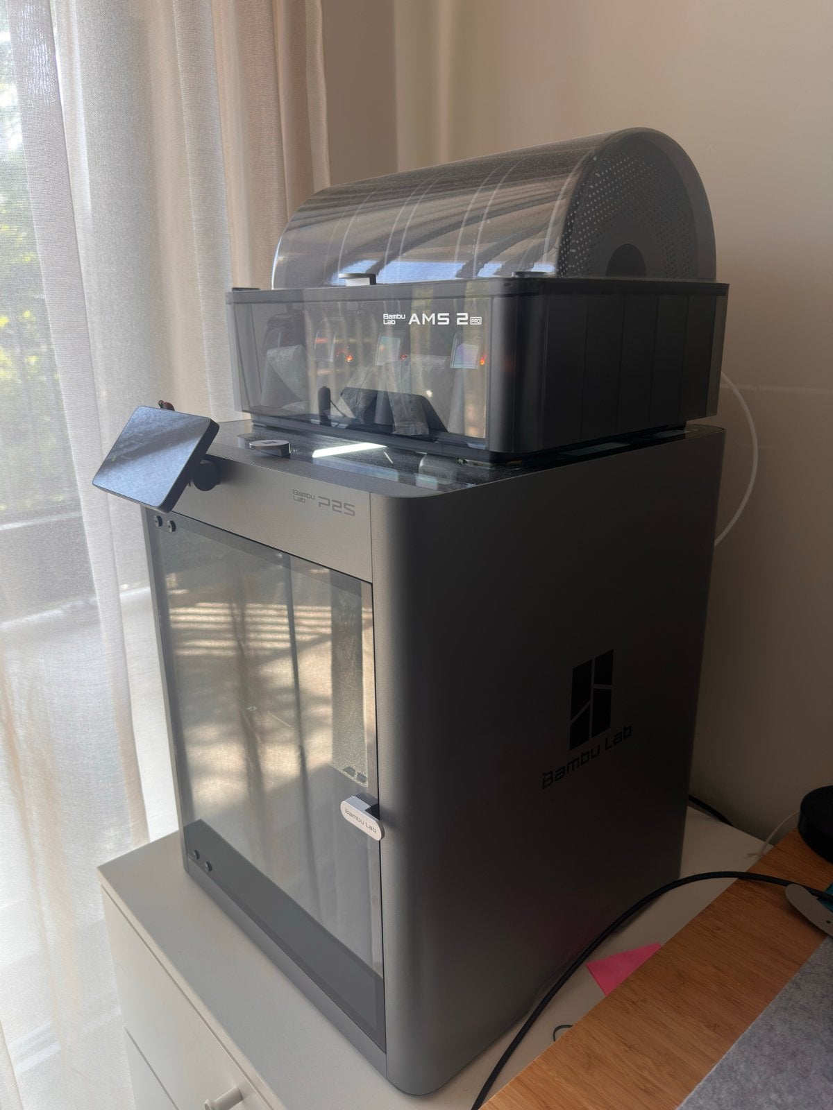 Bambu Lab P2S 3D-printer met AMS 2 Pro, Computers en Software, 3D Printers, Zo goed als nieuw, Filament, Ingebouwde Wi-Fi, Ophalen