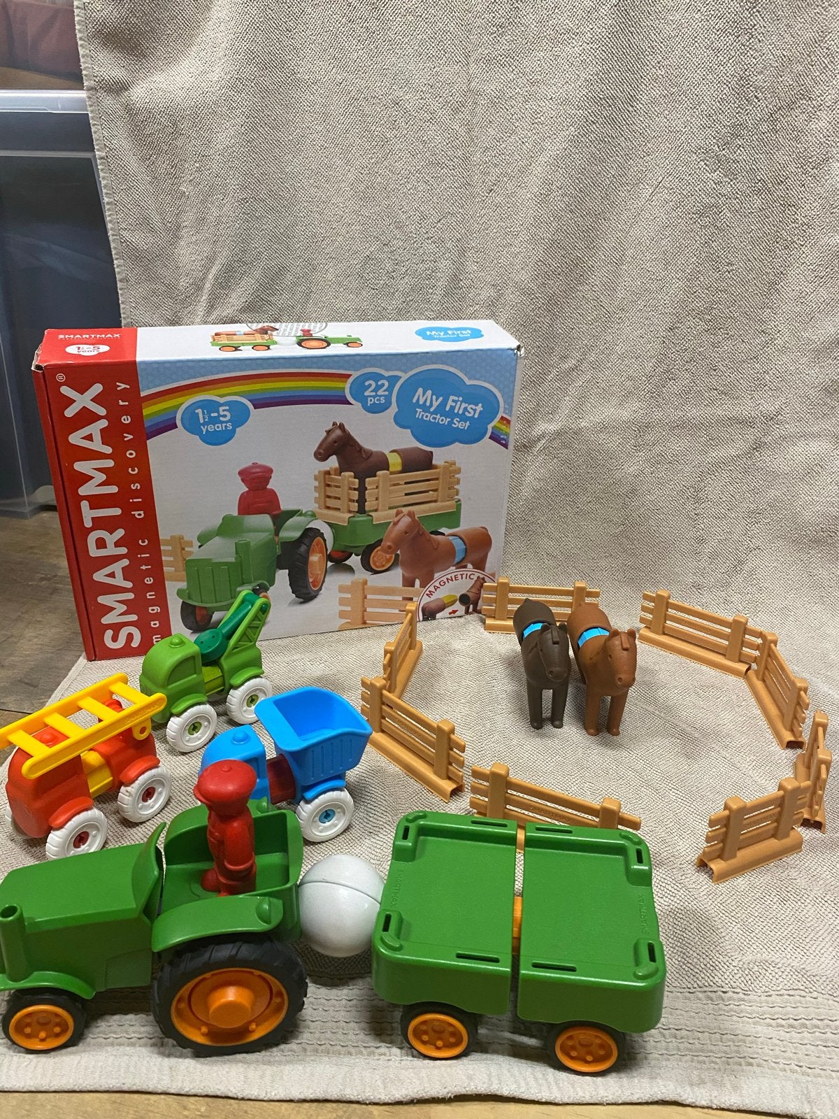 Smartmax My First Tractor Set - Magnetisch Speelgoed, Ophalen of Verzenden, Zo goed als nieuw, Auto, Met wieltjes