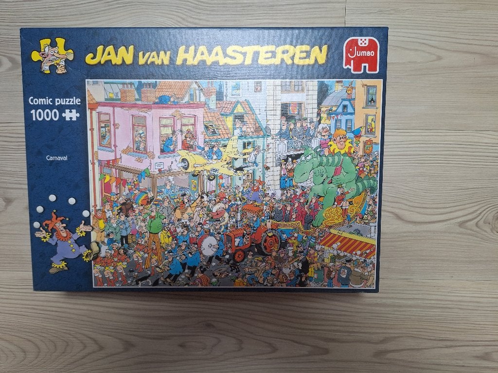 Jan van Haasteren puzzels (2 st.) kopen of ruilen, Ophalen of Verzenden, 500 t/m 1500 stukjes, Gebruikt, Legpuzzel