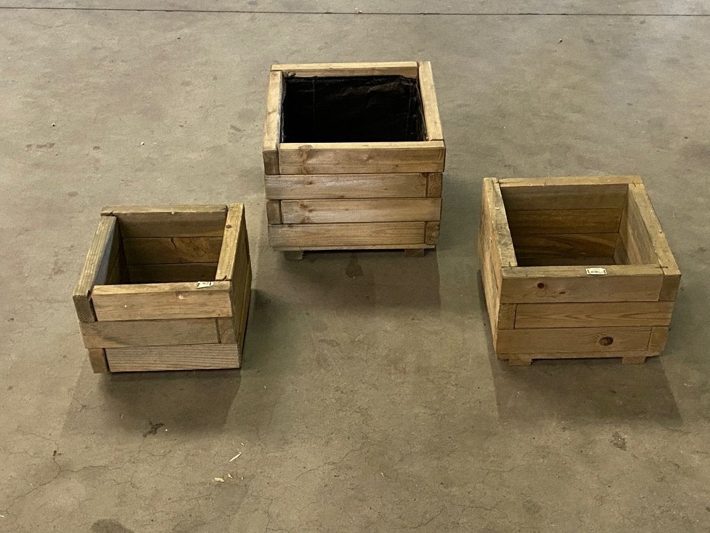 Bloembakken Set á 3 stuks €59,95 voor het hele setje!, Tuin en Terras, Bloembakken en Plantenbakken, Ophalen, Minder dan 60 cm