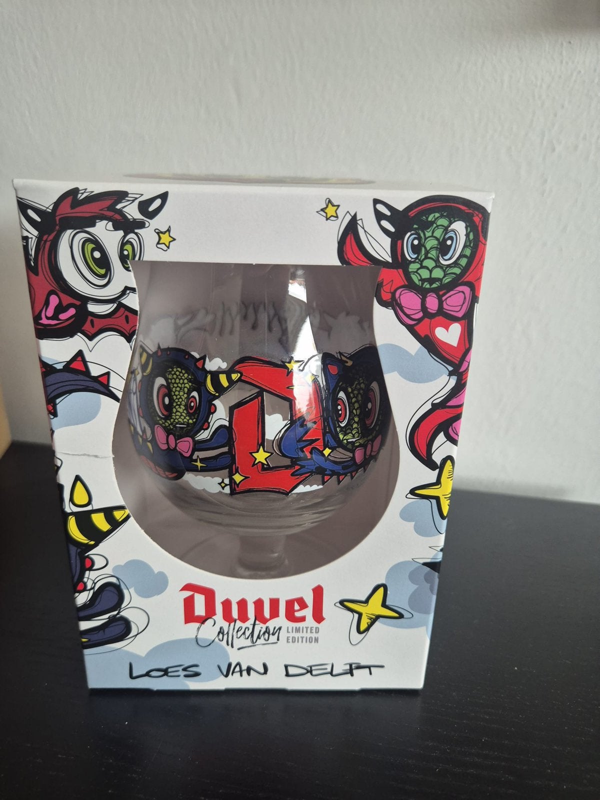 Nieuw! Duvel bierglas Loes van Delft 2025 | Art Collection, Ophalen of Verzenden, Nieuw, Glas of Glazen, Duvel