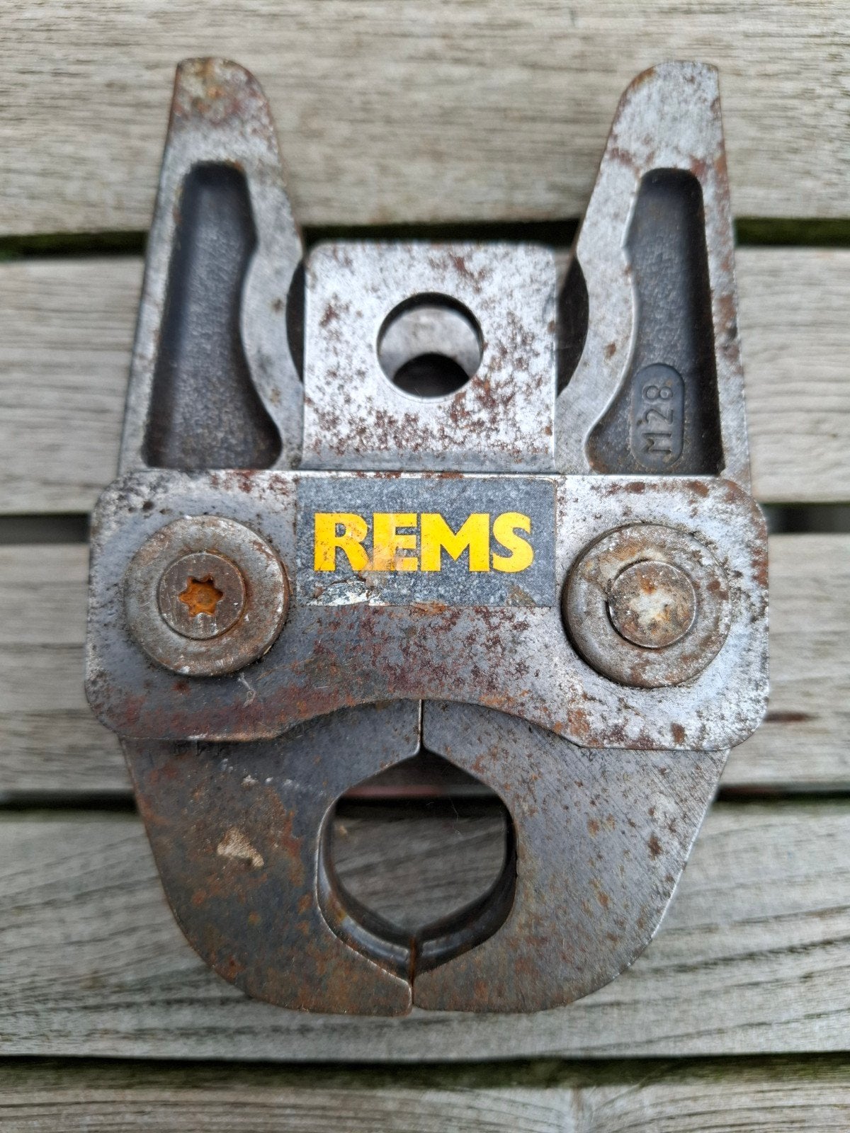 REMS M28 persbek voor persmachine, Ophalen of Verzenden, Gebruikt