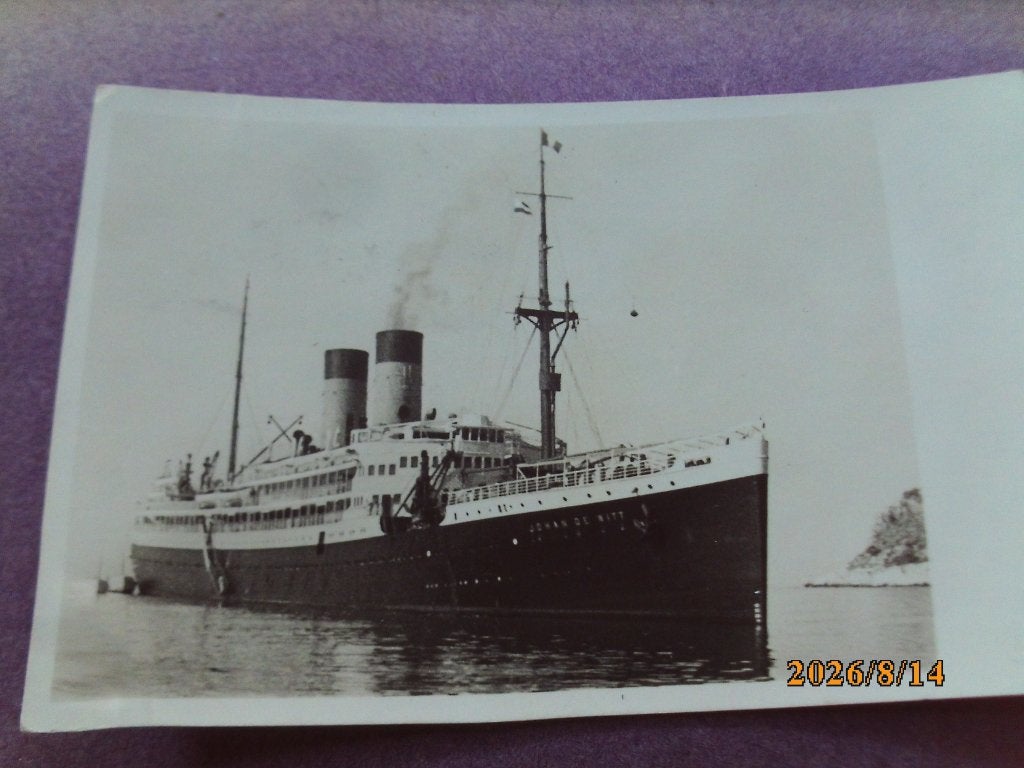 S S Johan de Witt vd Stoomvaart Mij Nederland 1947 stoomboot, Ophalen of Verzenden, 1940 tot 1960, Gelopen, Overige thema's