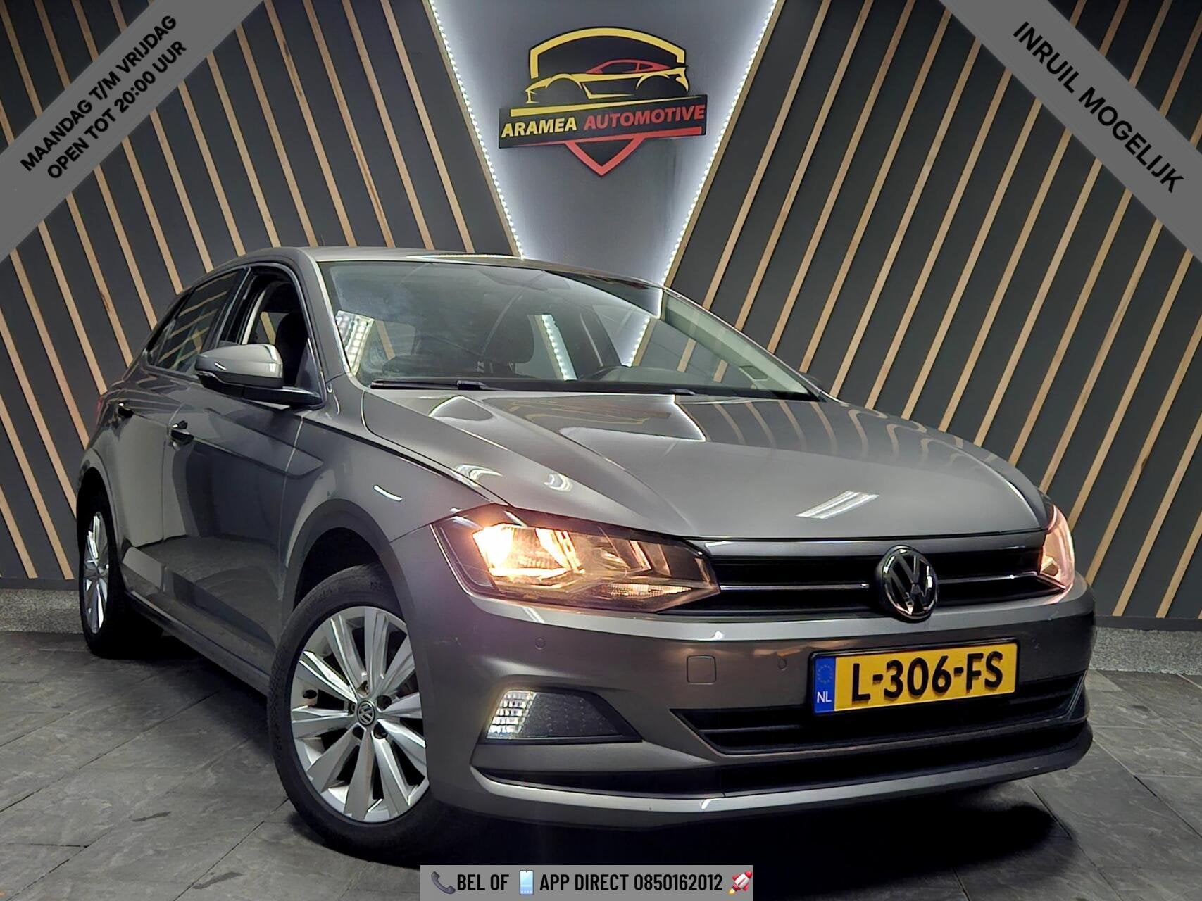 VW Polo 1.0 TSI AUT|CARPLAY|Stoelverwarming|ACC|PDC|2 jaar A, Auto's, Verwarmde buitenspiegels, Stof, Gebruikt, 95 pk