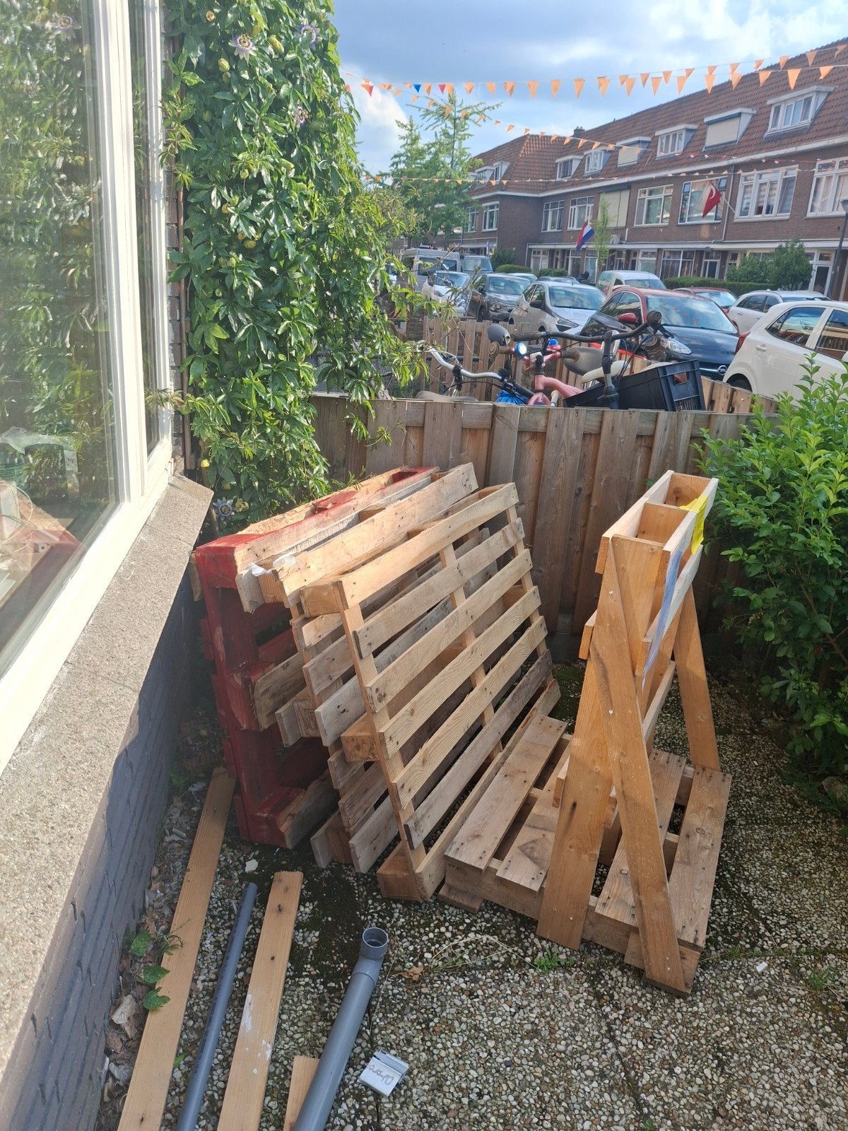 Gratis pallets, Doe-het-zelf en Verbouw, Hout en Planken, Ophalen, Overige houtsoorten, Minder dan 200 cm, Pallet
