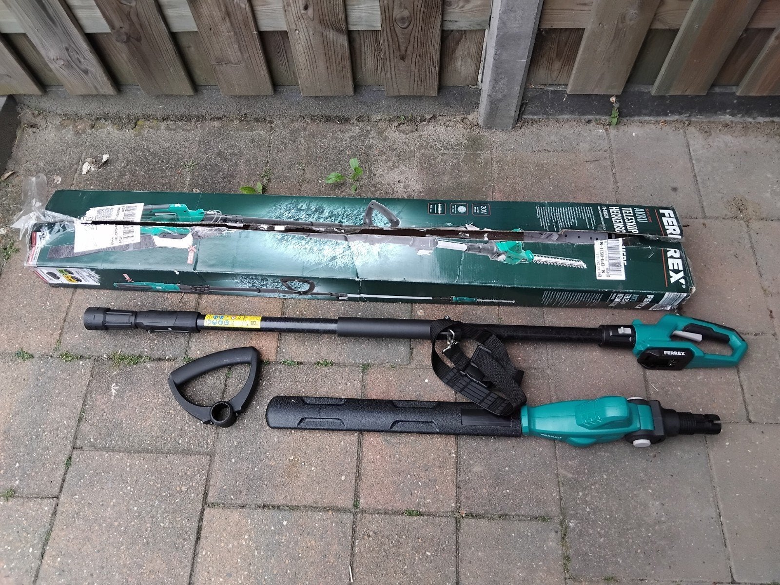 Ferrex Accu Telescopische Heggenschaar exl accu en lader, Tuin en Terras, Heggenscharen, Ophalen of Verzenden, Nieuw, Accu, Ferrex