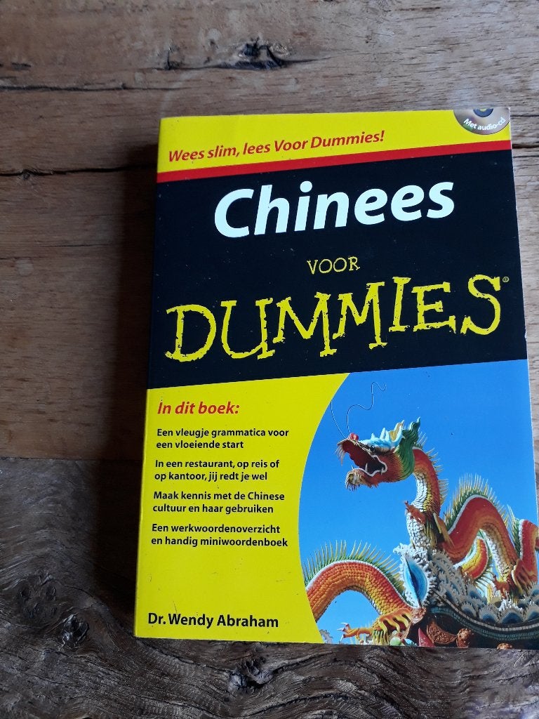 Chinees voor dummies; taalgids met audio CD, Wendy Abraham, Ophalen of Verzenden, Zo goed als nieuw, Non-fictie