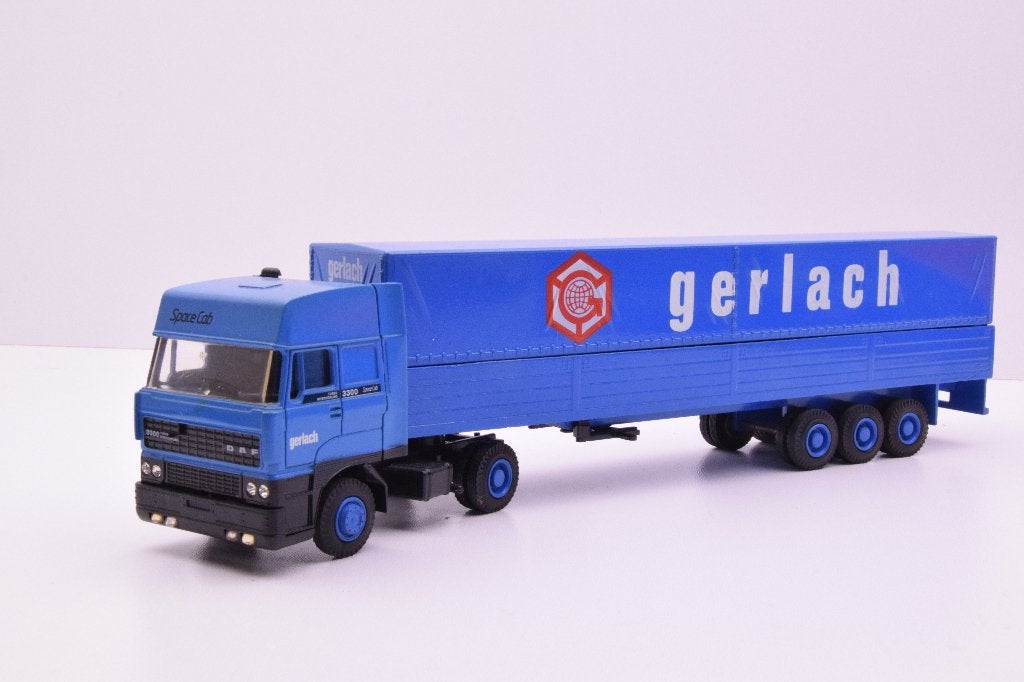DAF 3300 spacecab  '' Gerlach transport ''  Lion car, Ophalen of Verzenden, Zo goed als nieuw, Bus of Vrachtwagen, Lion Toys