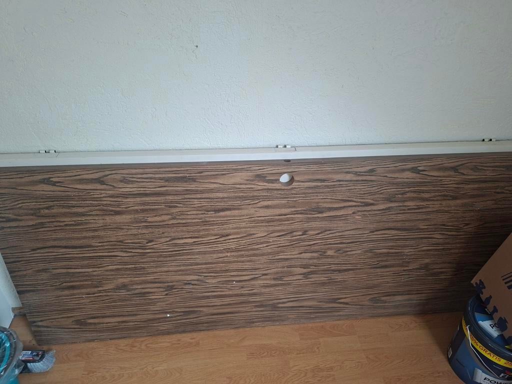 Houten binnendeur met houtnerfstructuur, Gebruikt, 80 tot 100 cm, Binnendeur, Ophalen of Verzenden
