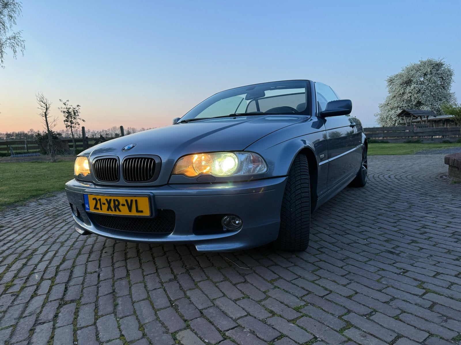 BMW 3-Serie 2.5 CI 325 Cabriolet AUT 2001 Blauw, Auto's, BMW, Automaat, Achterwielaandrijving, Cabriolet, Grijs