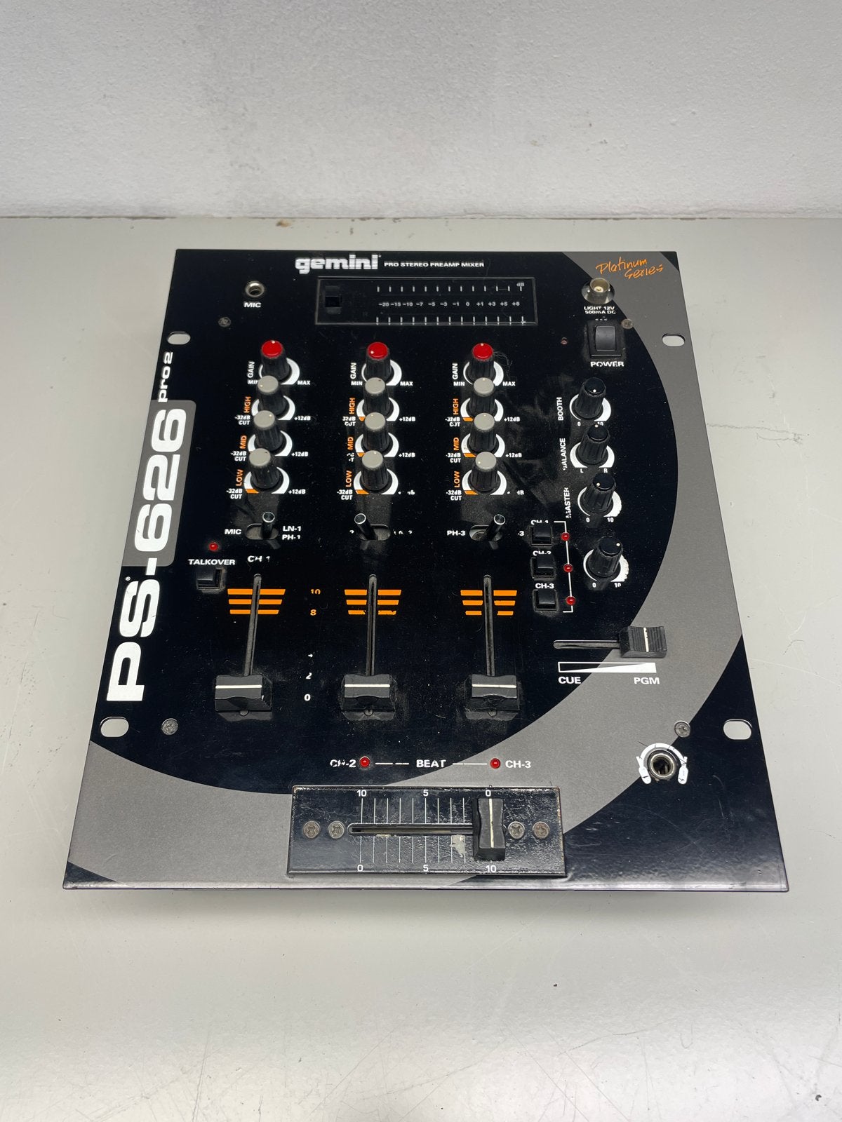 Gemini PS-626 pro 2 DJ Mixer, Muziek en Instrumenten, Ophalen of Verzenden, Gebruikt, Minder dan 5 kanalen, Microfooningang