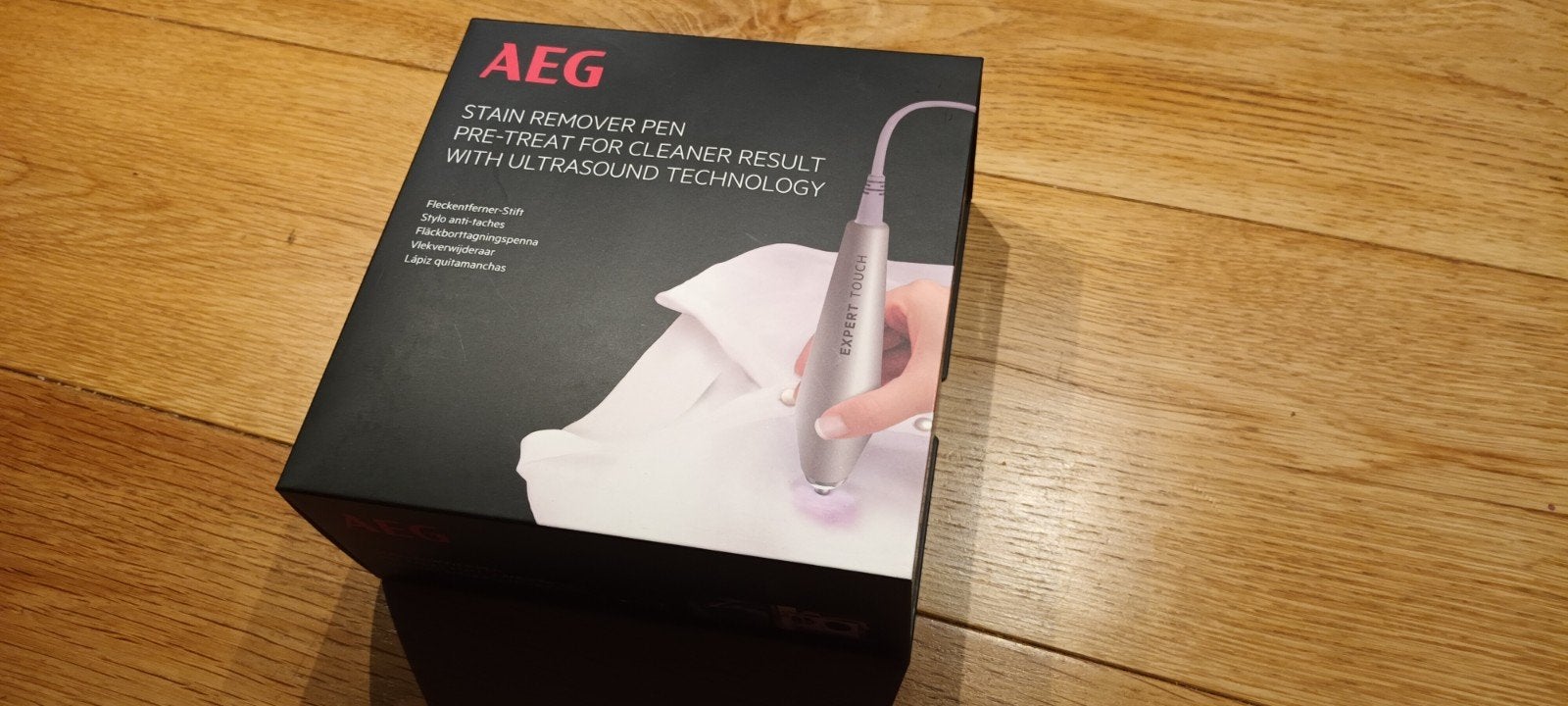 Nieuwe AEG Vlekkenverwijder Pen met Ultrasone Technologie, Ophalen