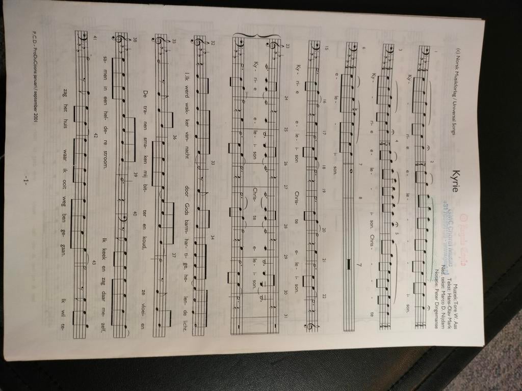 Koor partituren gospelliederen, Muziek en Instrumenten, Ophalen of Verzenden, Artiest of Componist, Klassiek, Koor