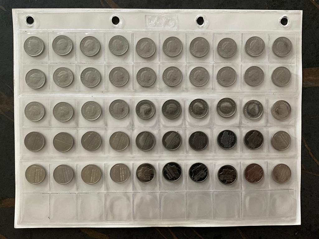 50x25 CENT KWARTJE - WILHELMINA-JULIANA-BEATRIX 1948-2001, Postzegels en Munten, Munten | Nederland, Ophalen of Verzenden, 25 cent