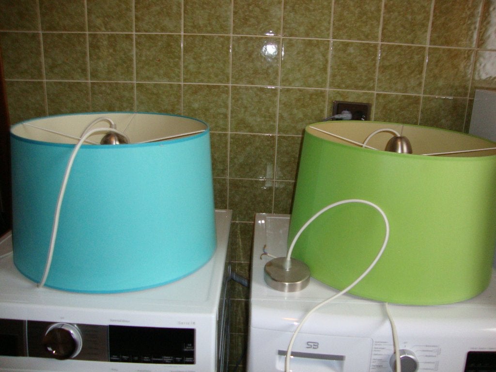Hanglampen met aansluiting, Ophalen, Gebruikt, Textiel, E27 (groot)