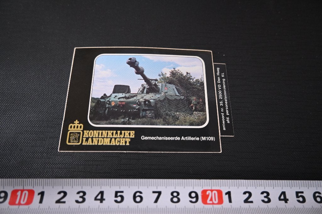 sticker Leger Koninklijke Landmacht M109  LL1862, Verzamelen, Stickers, Ophalen of Verzenden, Zo goed als nieuw