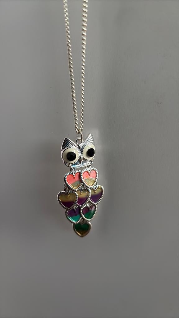 Uilen ketting, Ophalen of Verzenden, Gebruikt, Overige materialen