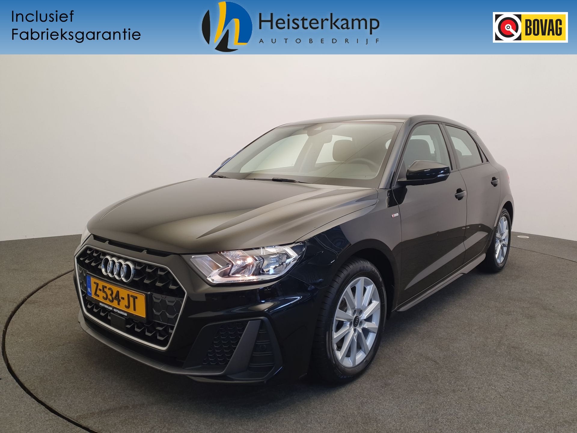 Audi A1 Sportback 30 TFSI 110pk S-Tronic S-Line Cruise contr, Auto's, Audi, Stof, Zwart, Bedrijf, 3 cilinders