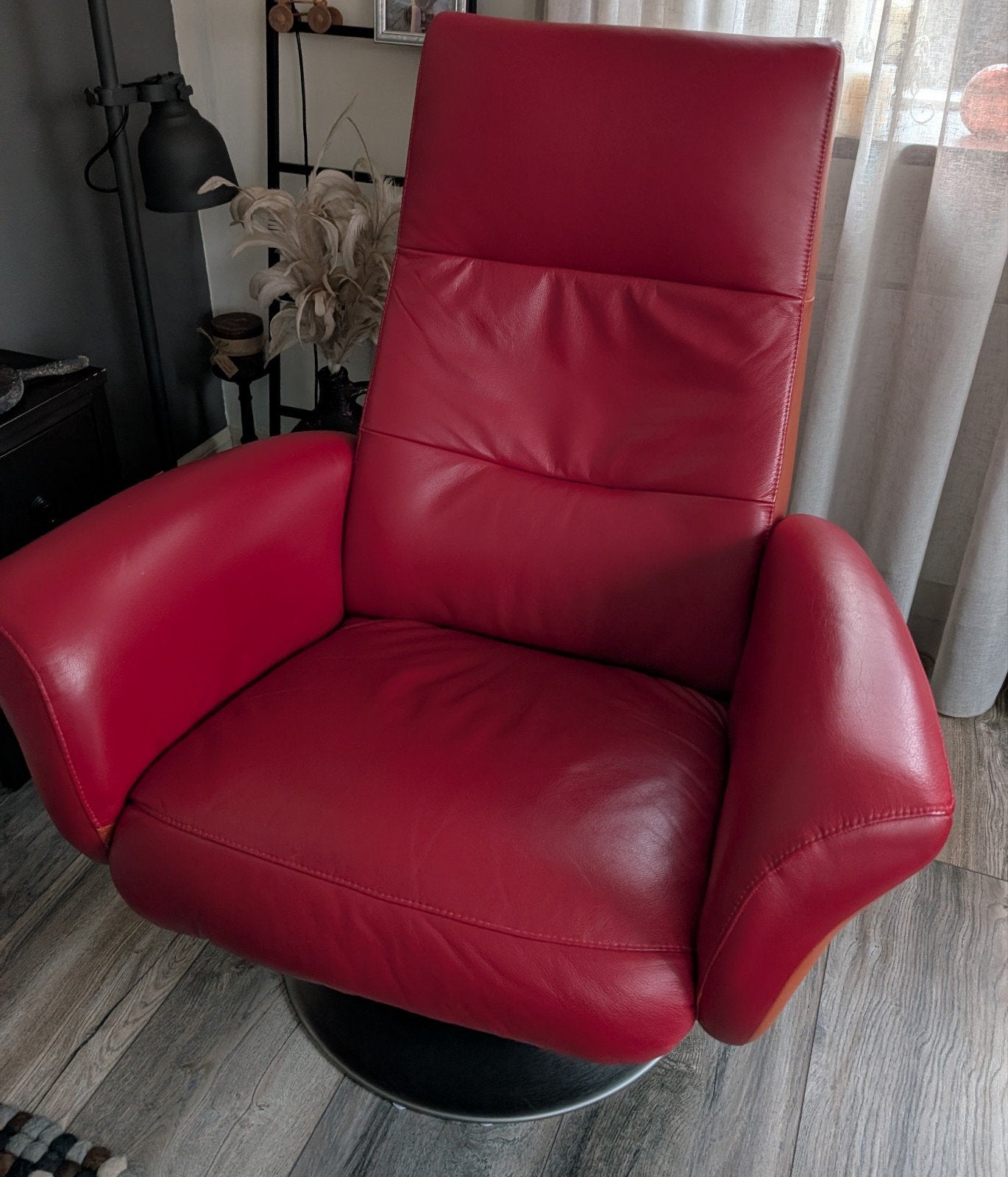 Hjort Knudsen draaibare relaxfauteuil, Ophalen, Gebruikt, 75 tot 100 cm, 75 tot 100 cm