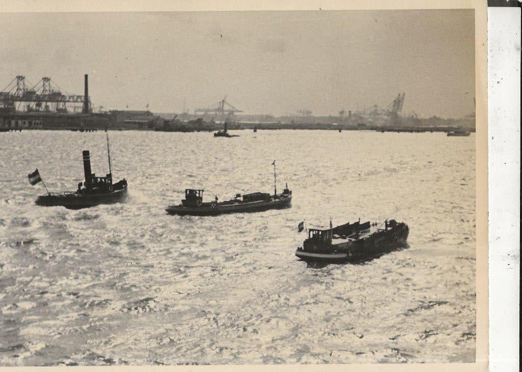 Rotterdam Nieuwe Waterweg met stoomboot Foto, Verzamelen, Ansichtkaarten | Nederland, Ophalen of Verzenden, Ongelopen, Zuid-Holland
