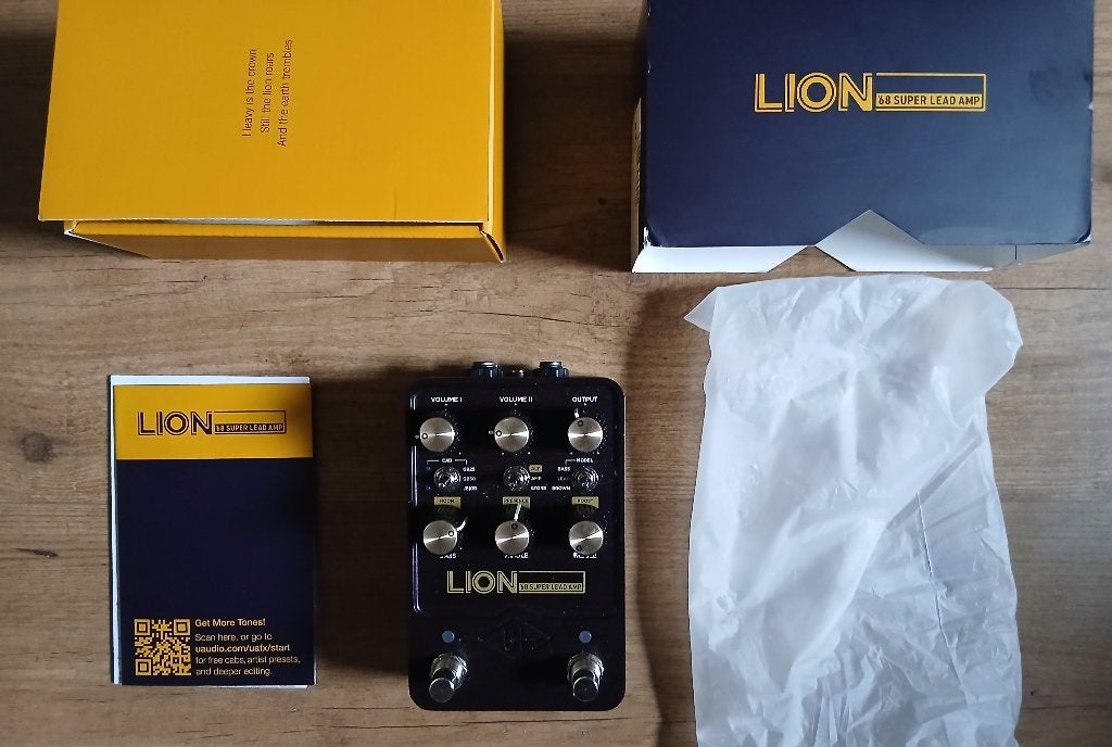 Universal Audio Lion '68 Plexi Super Lead, Muziek en Instrumenten, Effecten, Ophalen of Verzenden, Zo goed als nieuw