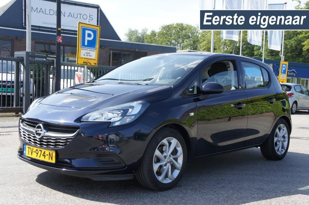 Opel CORSA 1.4 EDITION 1erEIG TREKH/NAVI/CAM/PDC/CRUISE PERF, Gebruikt, 4 cilinders, Met garantie (alle), Blauw