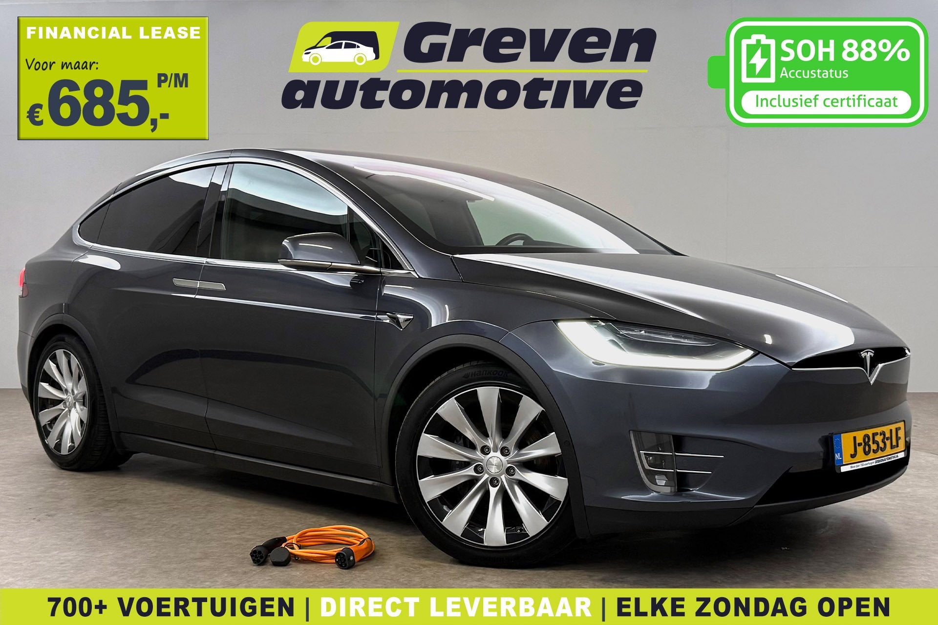 Tesla Model X Long Range 100 kWh | Autopilot | Pano | Camera, Auto's, Model X, Gebruikt, 100 kWh, 124 €/maand