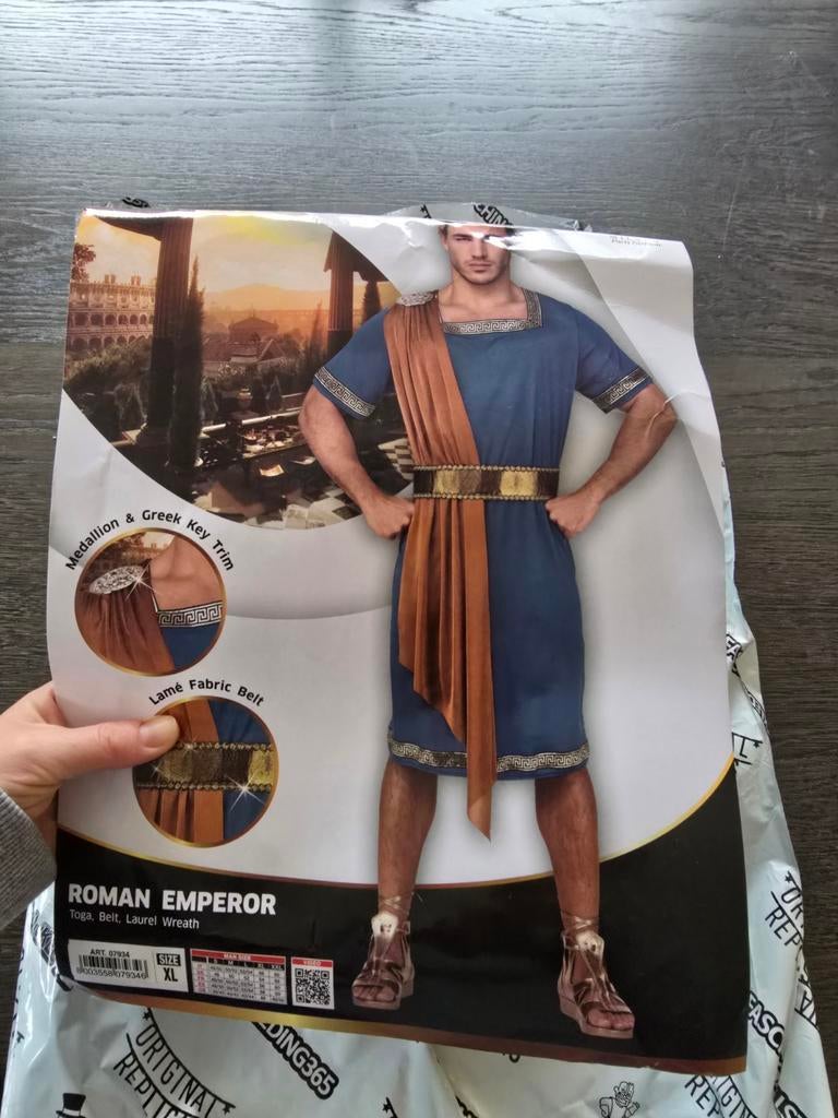 NIEUW! Kostuum Brutus leuk voor carnaval maat XL, Ophalen of Verzenden, Nieuw, Maat 56/58 (XL)