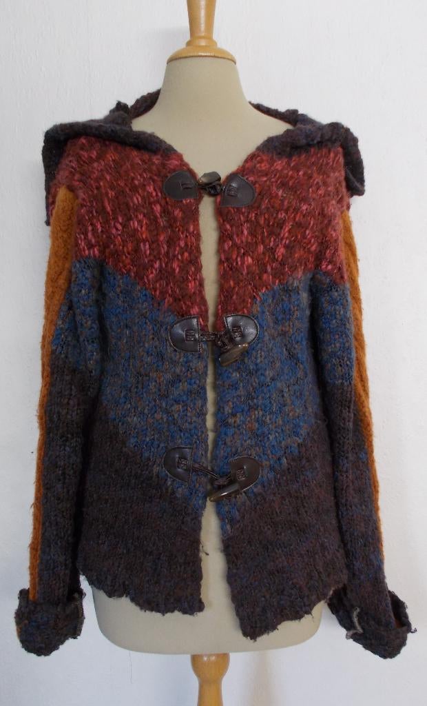 Wol mix mooie kleuren vest van Marlboro Classics! L, Kleding | Dames, Truien en Vesten, Zo goed als nieuw, Maat 42/44 (L), Bruin