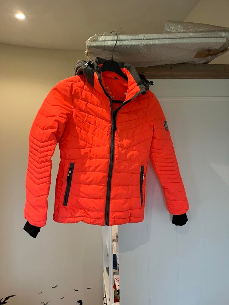 Falcon skijas maat 140 - smal model, Kinderen en Baby's, Kinderkleding | Maat 140, Ophalen of Verzenden, Zo goed als nieuw, Meisje