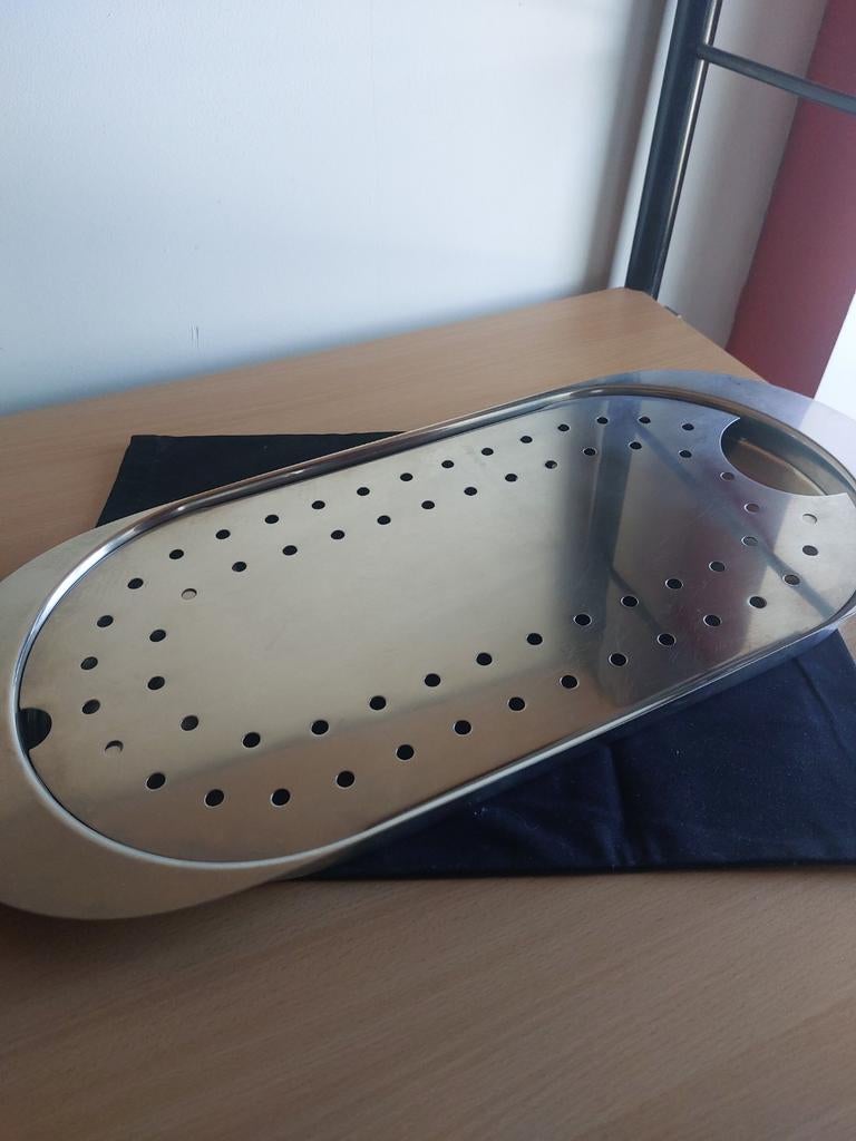 Stelton grote visschaal, Zilver, Ophalen of Verzenden, Metaal, Overige merken