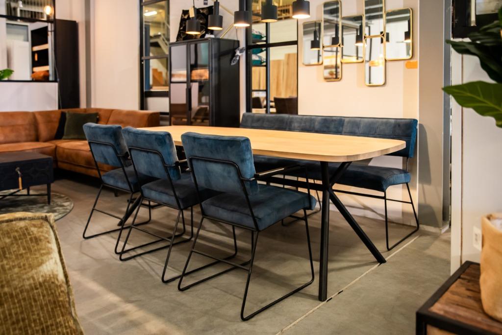 eettafel met organische vormen - in elke maat leverbaar, Huis en Inrichting, Tafels | Eettafels, Ophalen, Vijf personen of meer