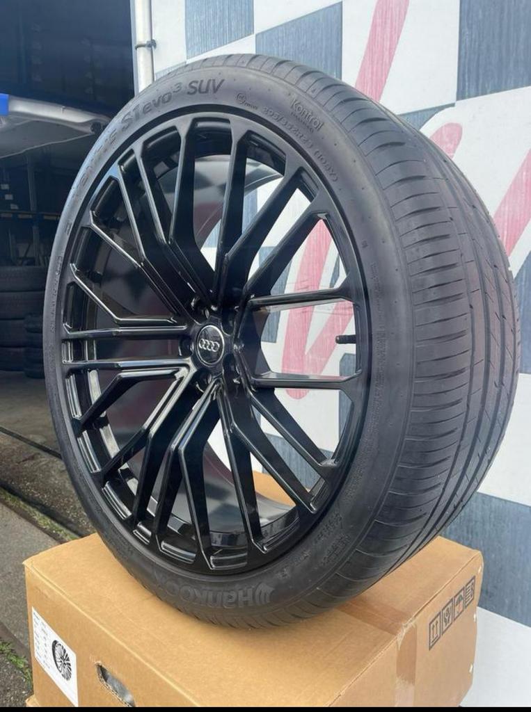 23 inch Audi E-tron Q8 velgen 5x112 hankook banden zomer, 285 mm, Banden en Velgen, Overige maten, Ophalen of Verzenden